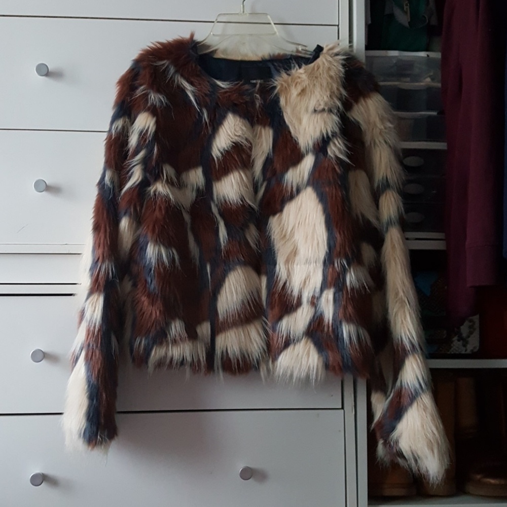Faux fur jacket